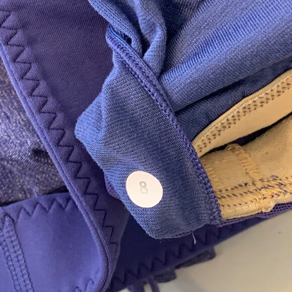 Lululemon Run Time Tank Top with Built-In Bra Women’s Size 8 Purple Active - Picture 4 of 8